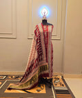 Hand Block Bagh Print Modal Silk 2 Piece Unstitched Suit