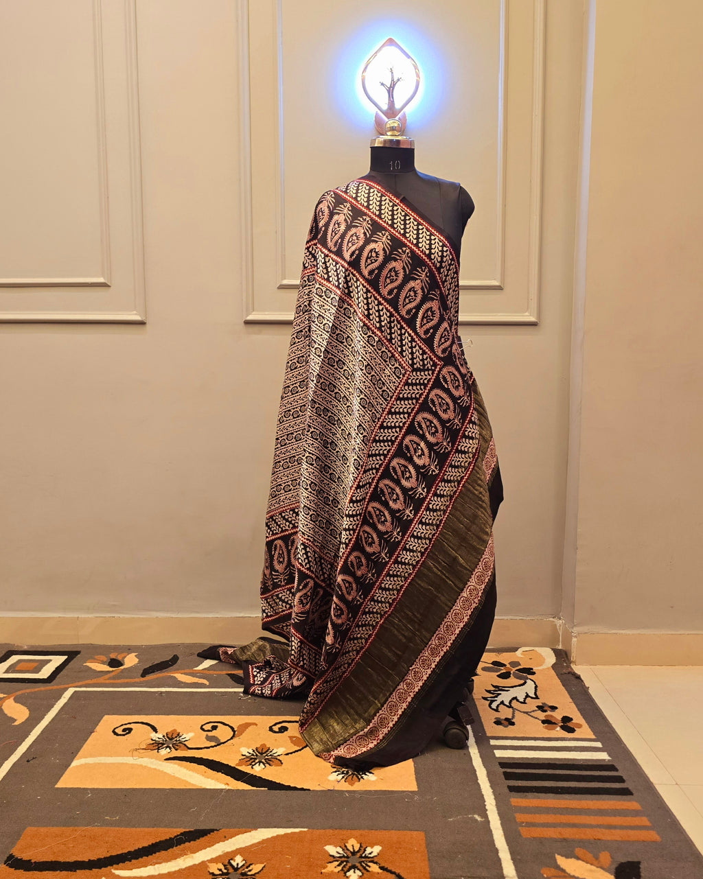 Hand Block Bagh Print 2 Piece Unstitched suit