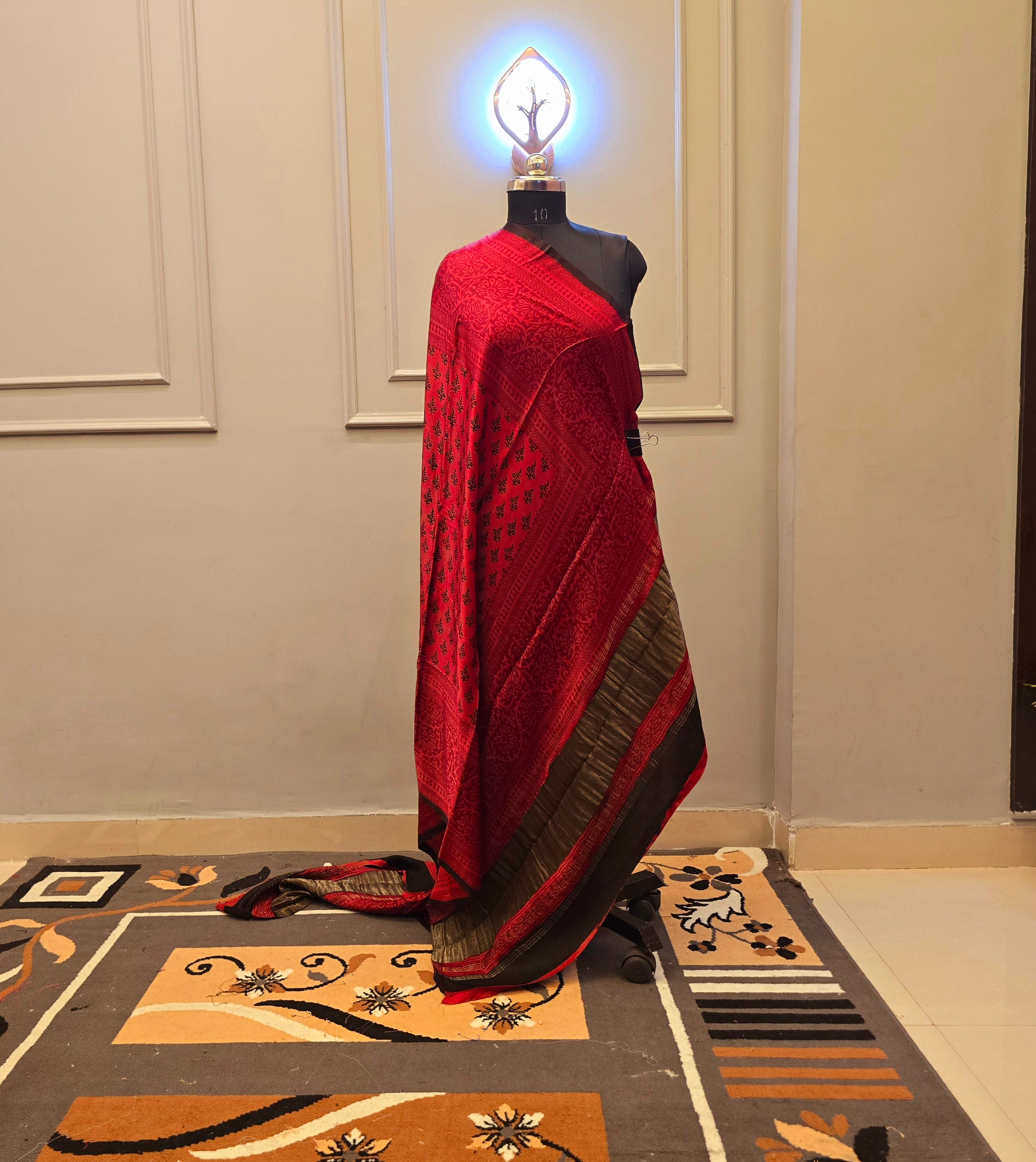 Hand block Bagh Print Modal Silk 2 Piece Suits