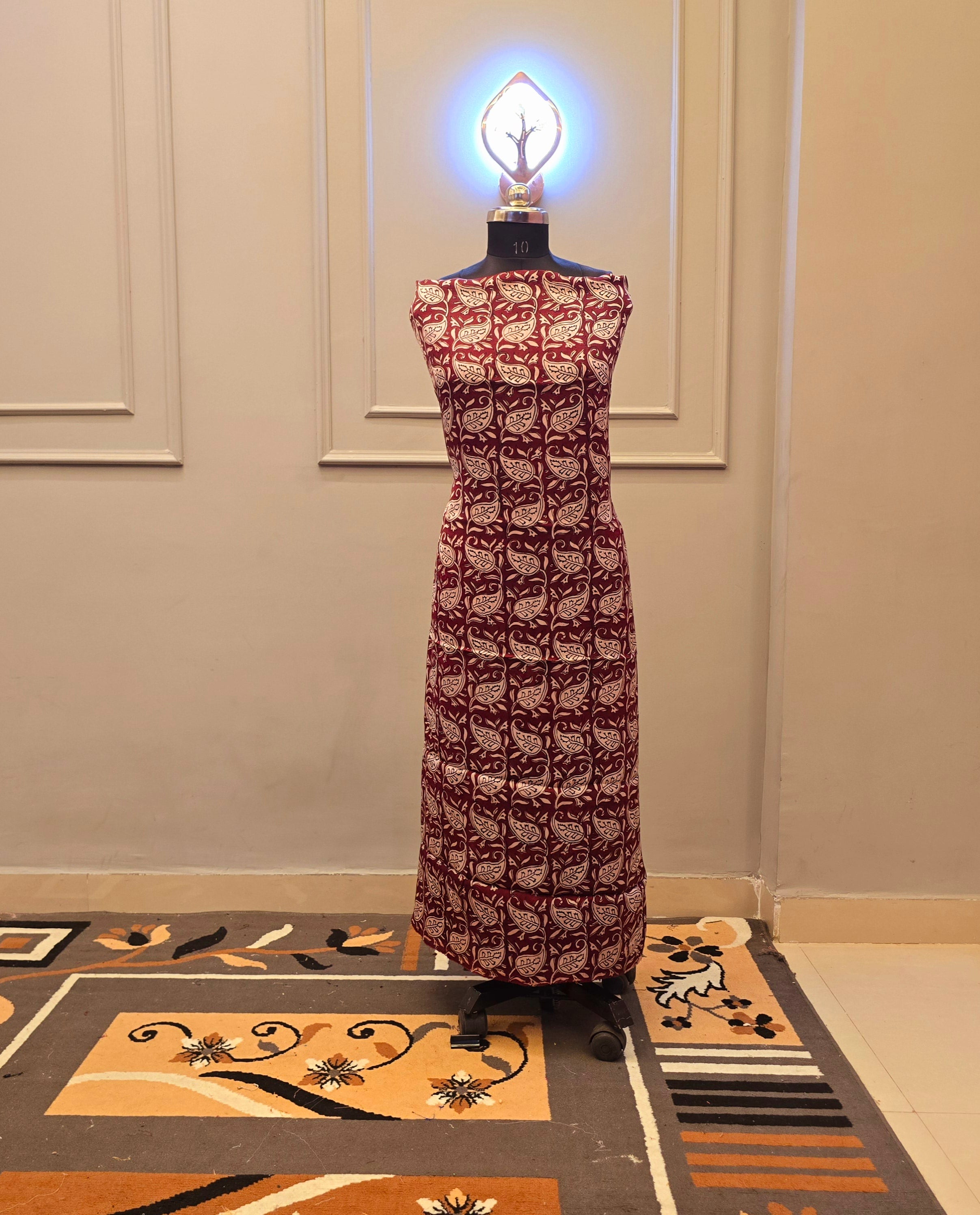 Hand Block Bagh Print Modal Silk 2 Piece Suits