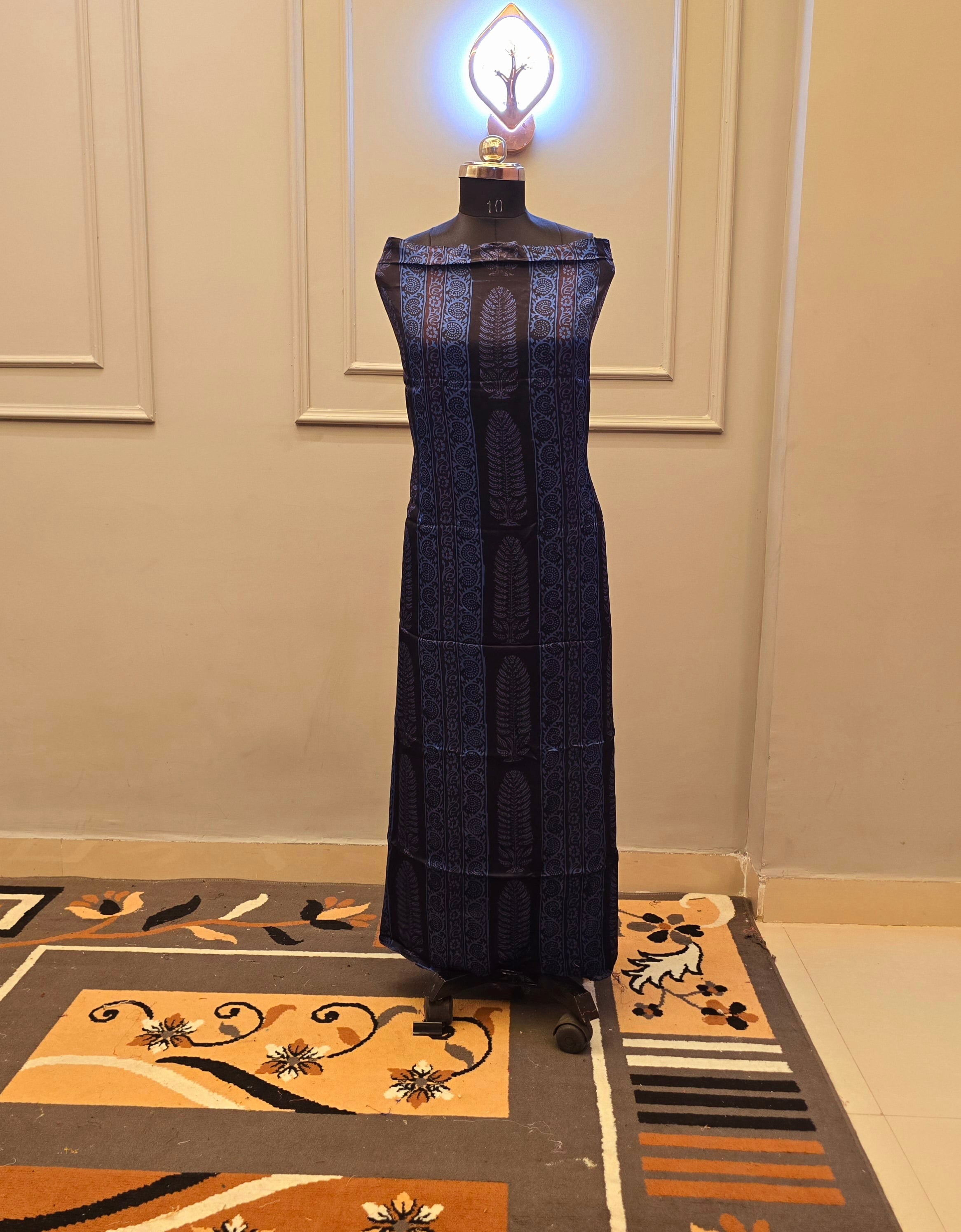 Hand Block Bagh Print Modal Silk 2 Piece Suits