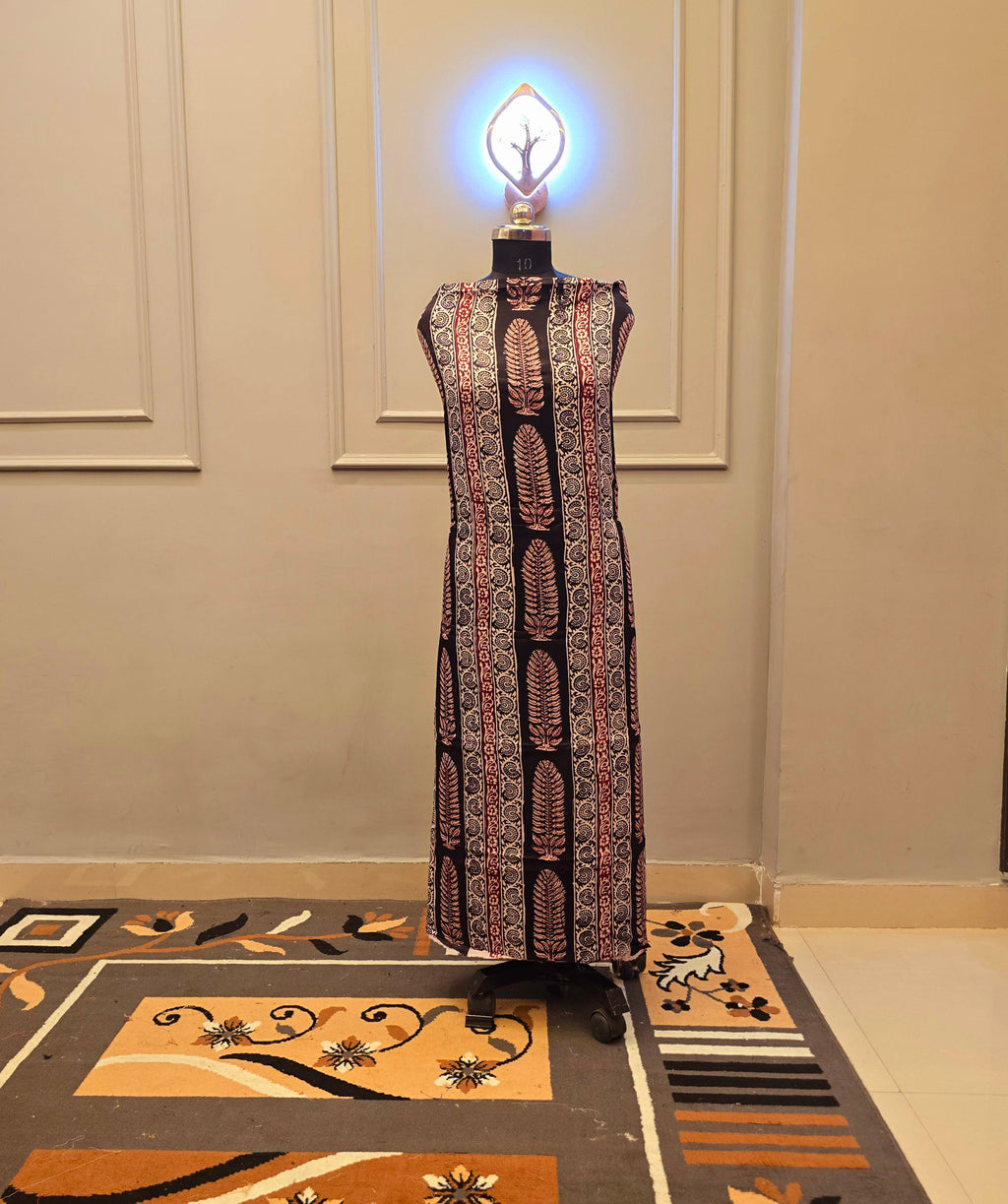 Hand Block Bagh Print Modal silk 2 Piece suit