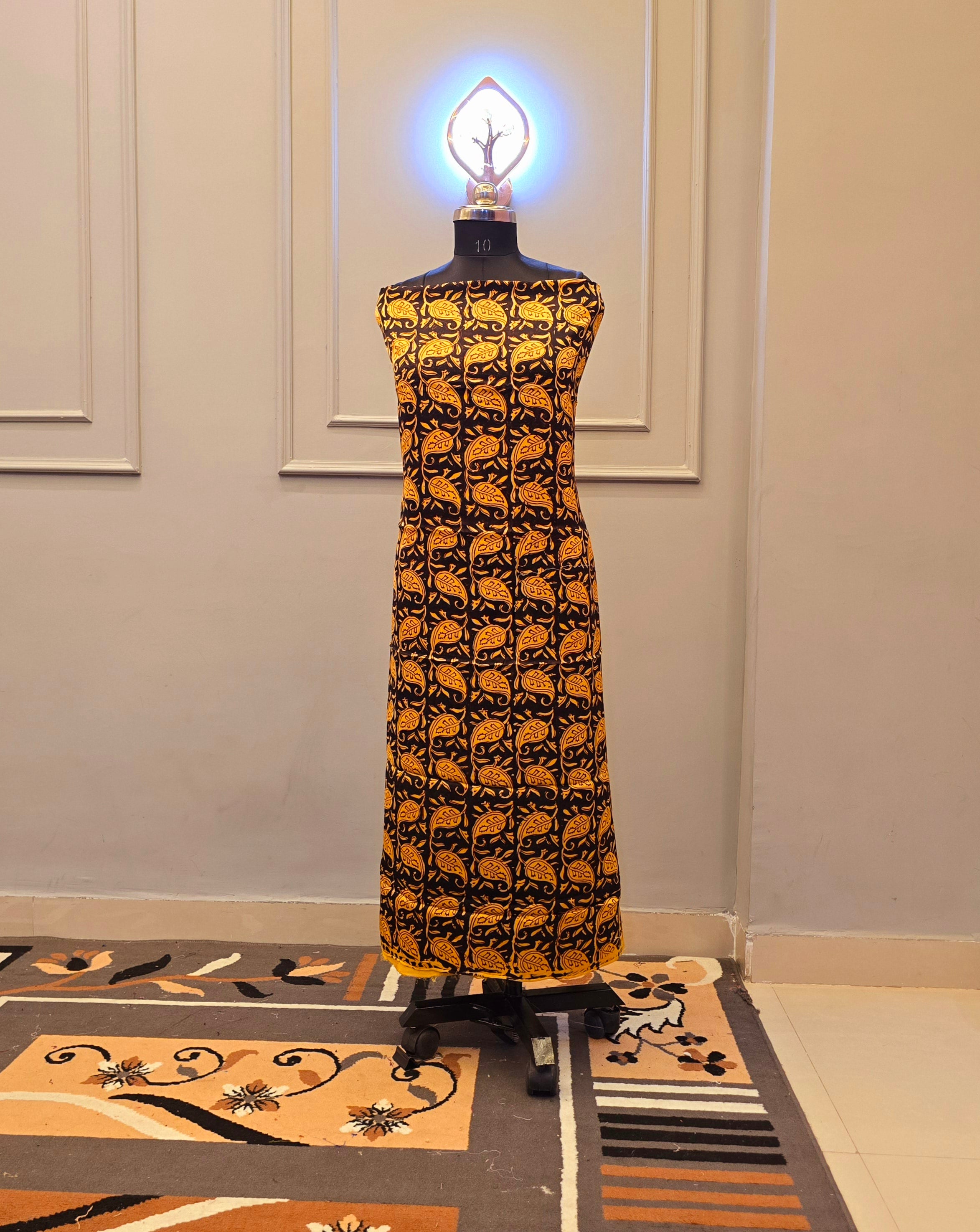 Hand Block Bagh Print Modal Silk 2 Piece Suit