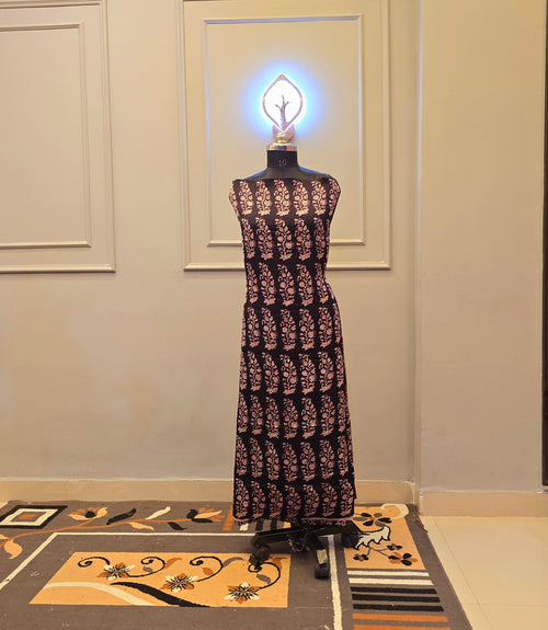 Hand Block Bagh Print Modal Silk 2 Piece Suit