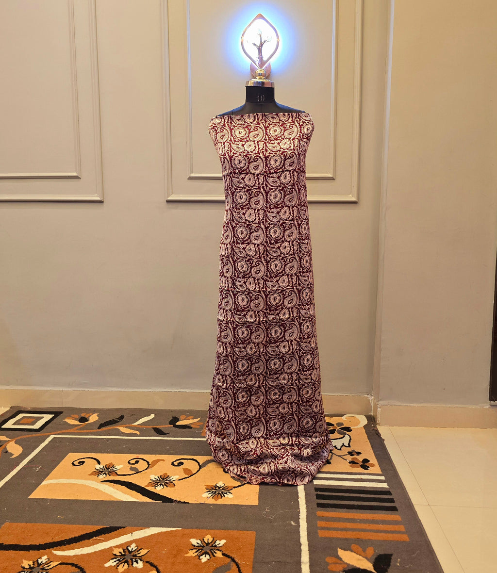 Hand Block Bagh Print Modal Silk 2 Piece Suit