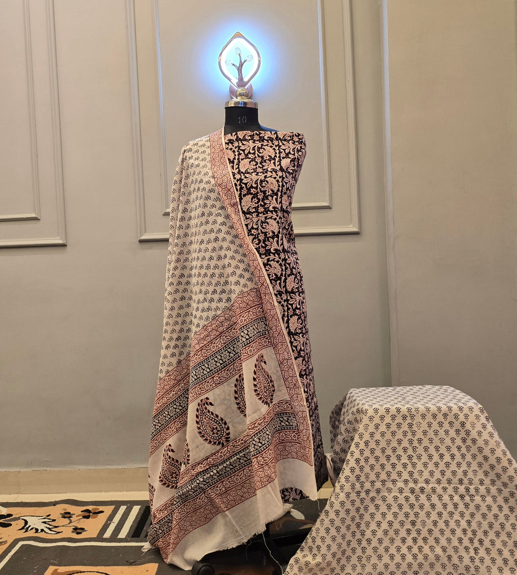 Premium cotton Bagh suit