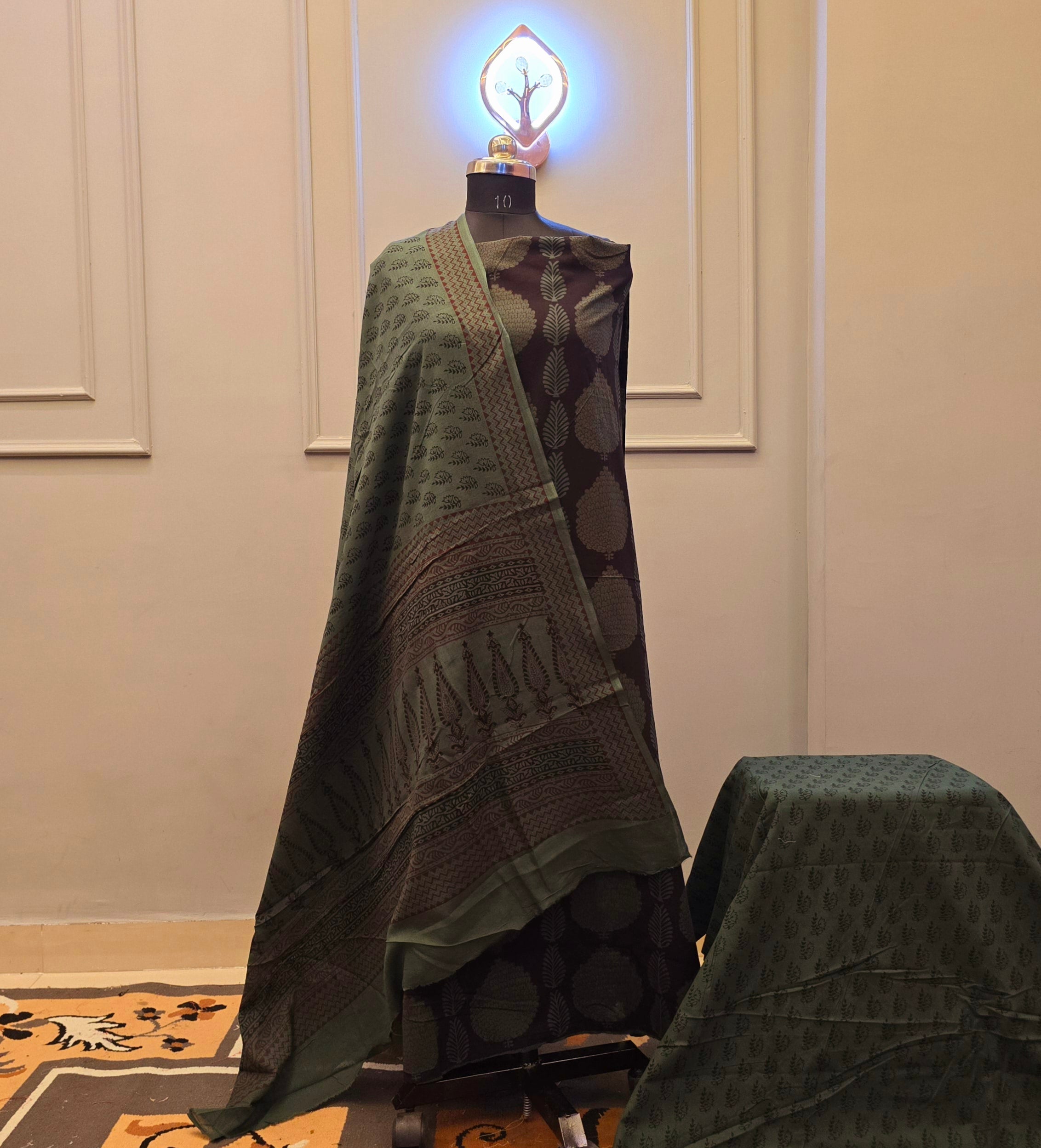Premium cotton Bagh suit
