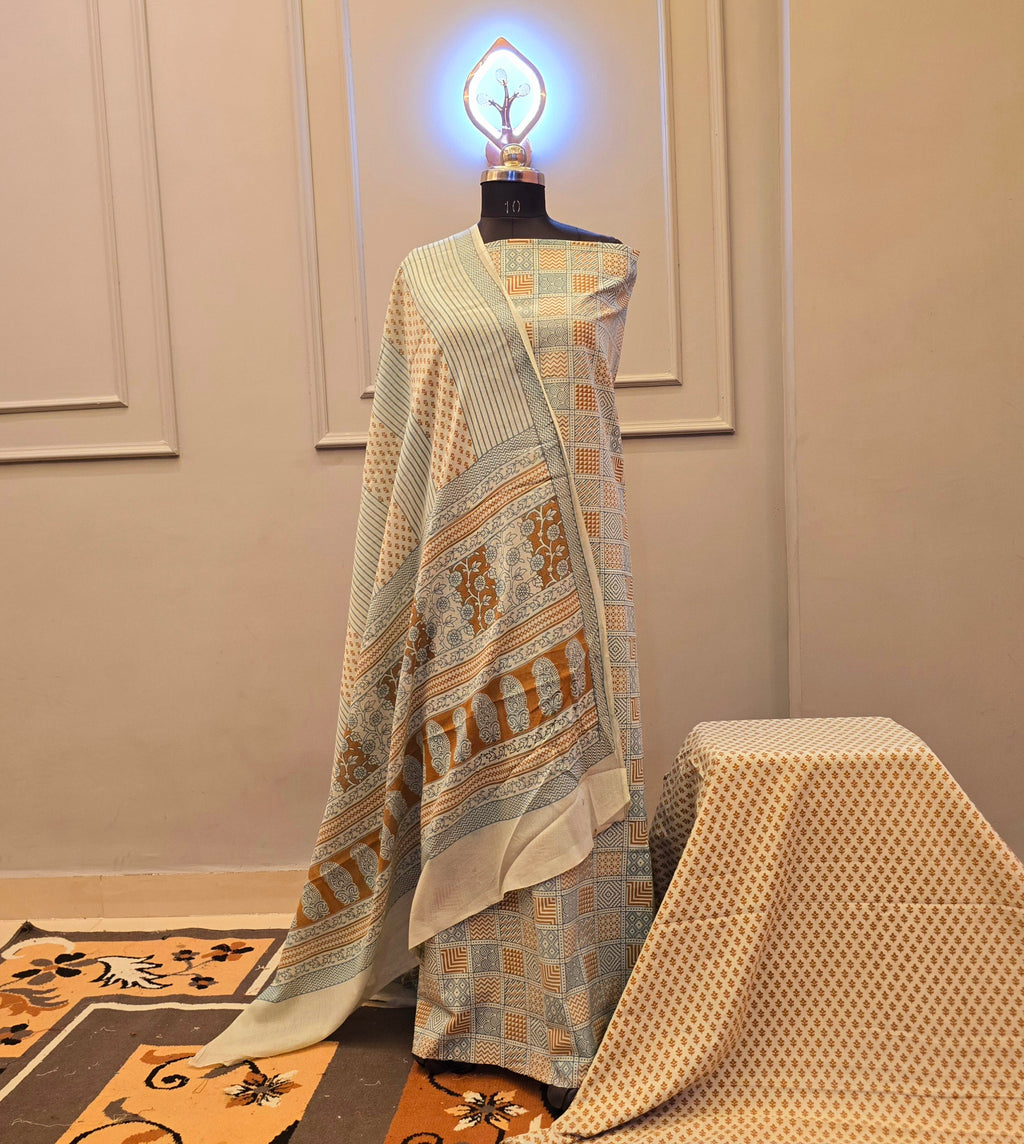 Indigo cotton suit