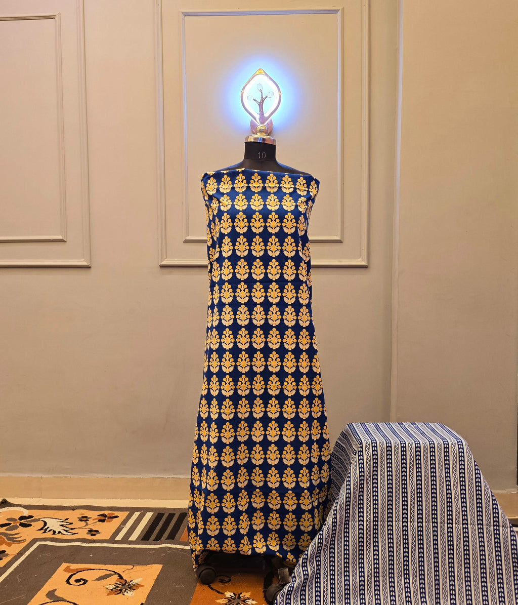 Indigo cotton suit