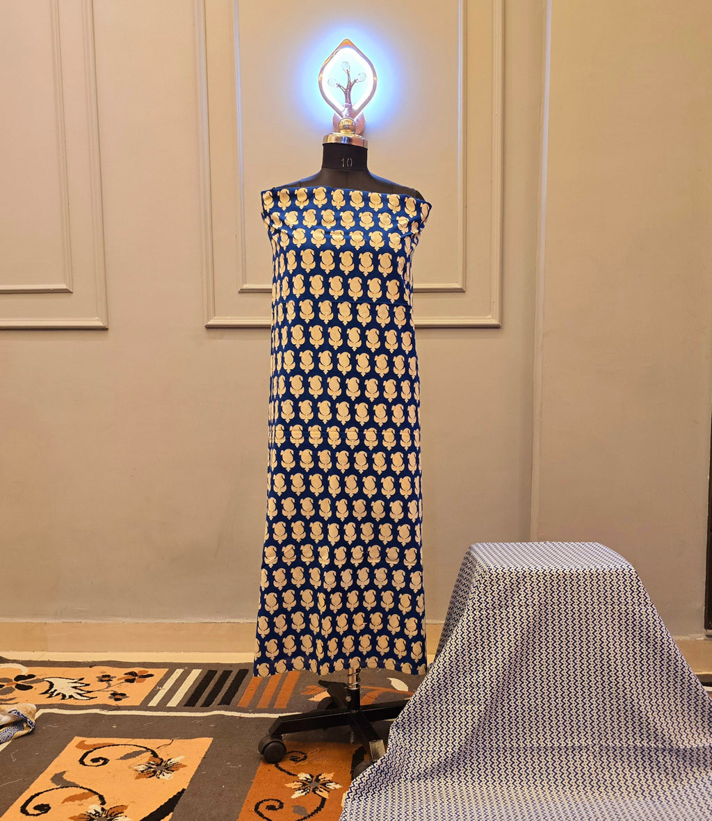 Indigo cotton suit