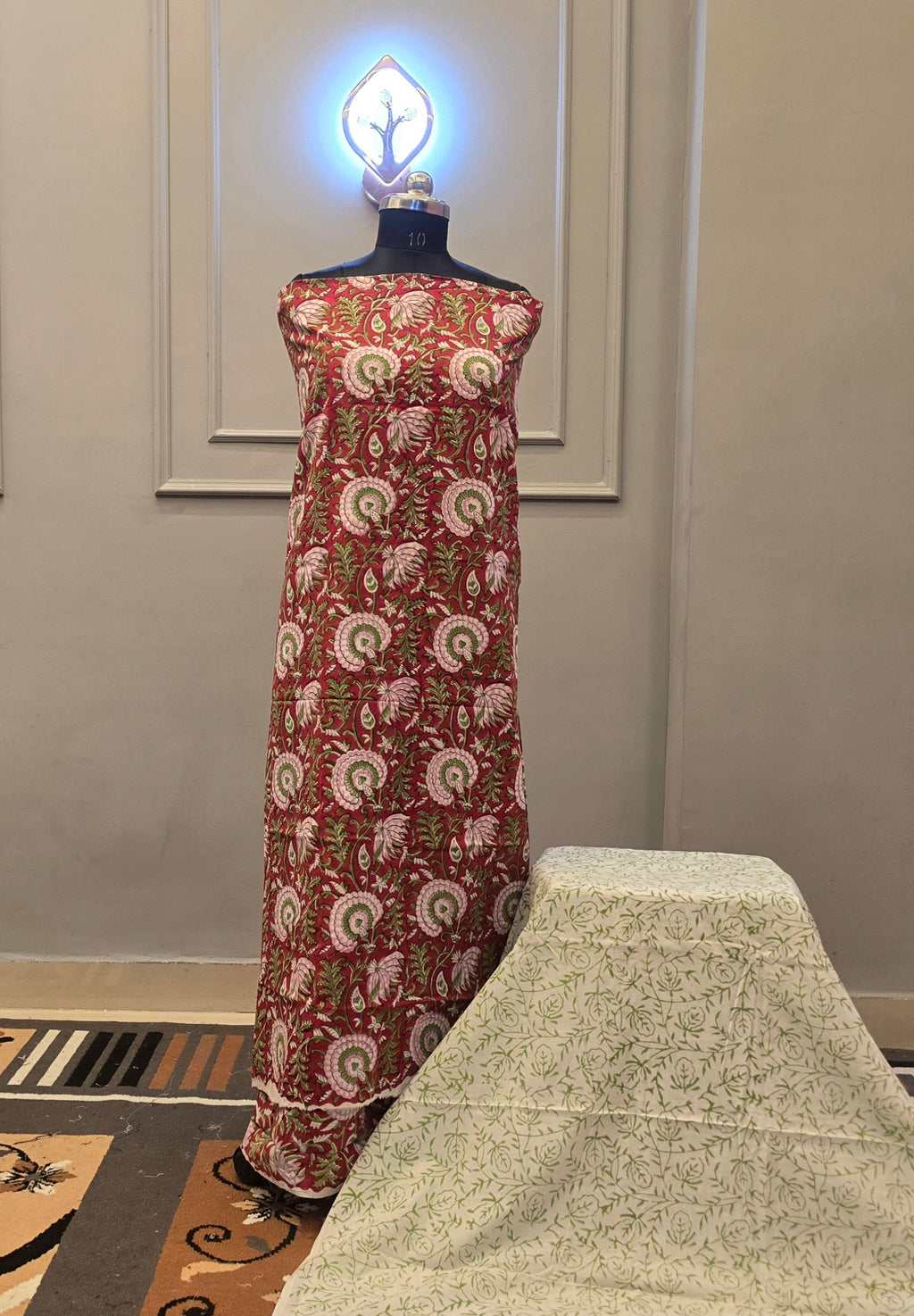 Kalamkari Hand Block Cotton Suit