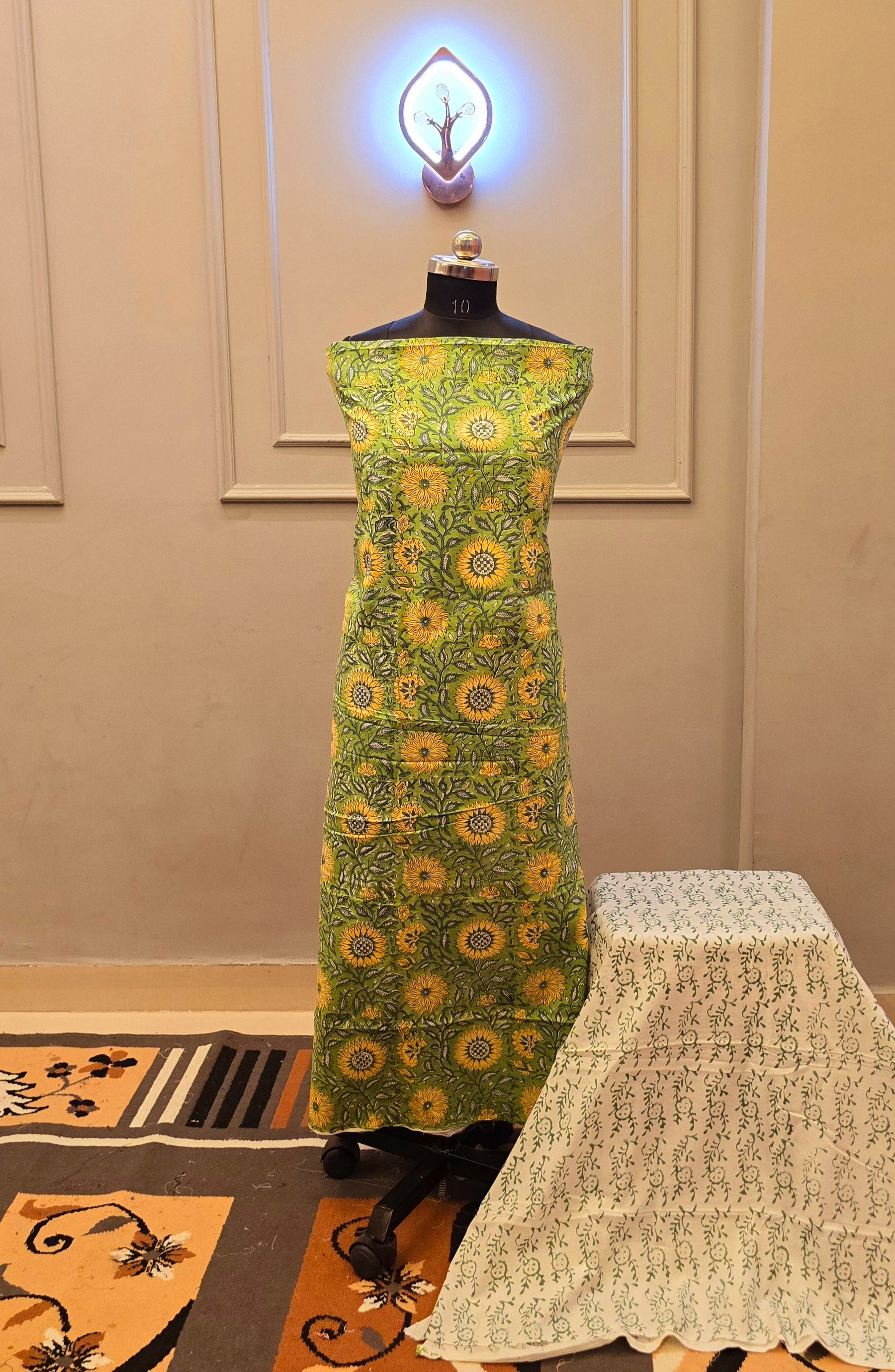 Kalamkari Hand Block Cotton Suit