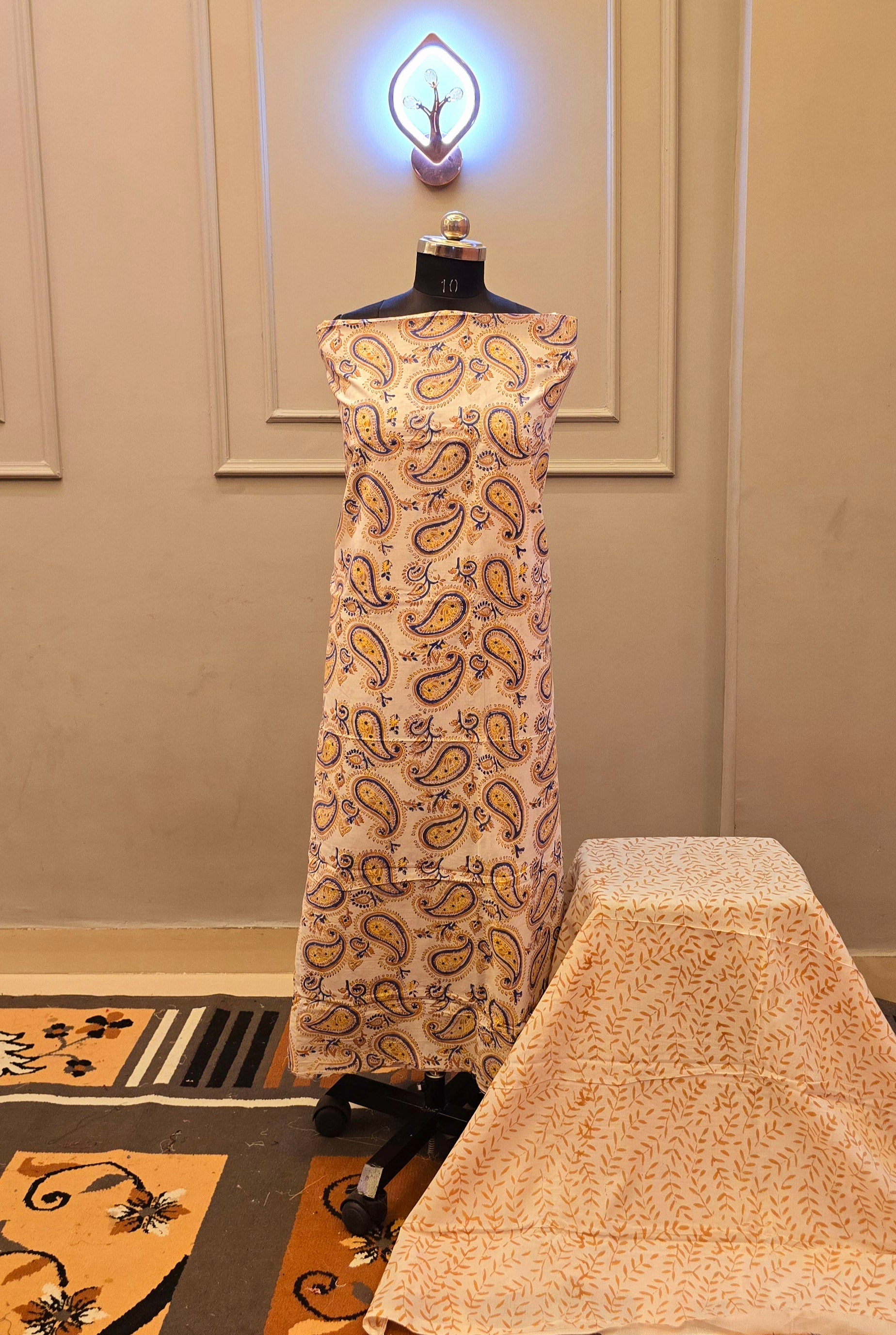 Kalamkari Hand Block Cotton Suit