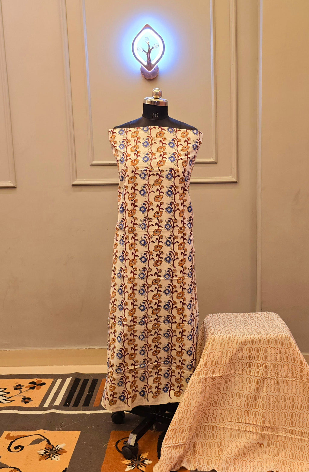 Kalamkari Hand Block Cotton Suit