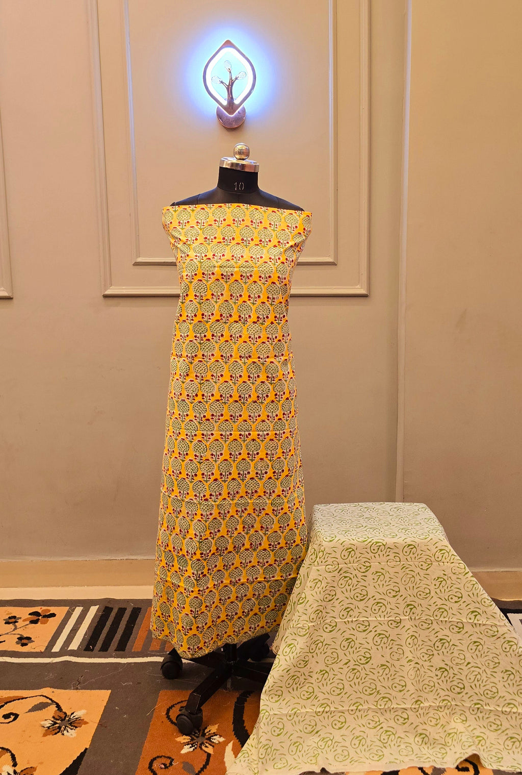 Kalamkari Hand Block Cotton Suit