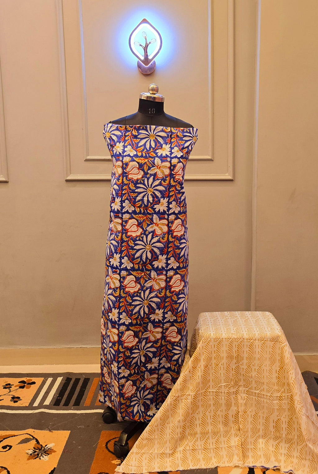 Kalamkari Hand Block Cotton Suit