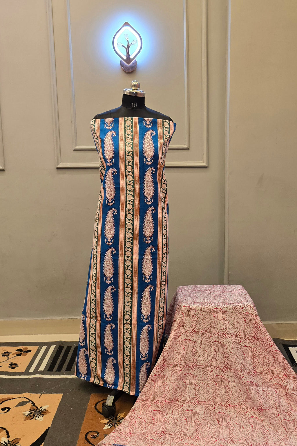 Indigo Hand Block Bagh print suit