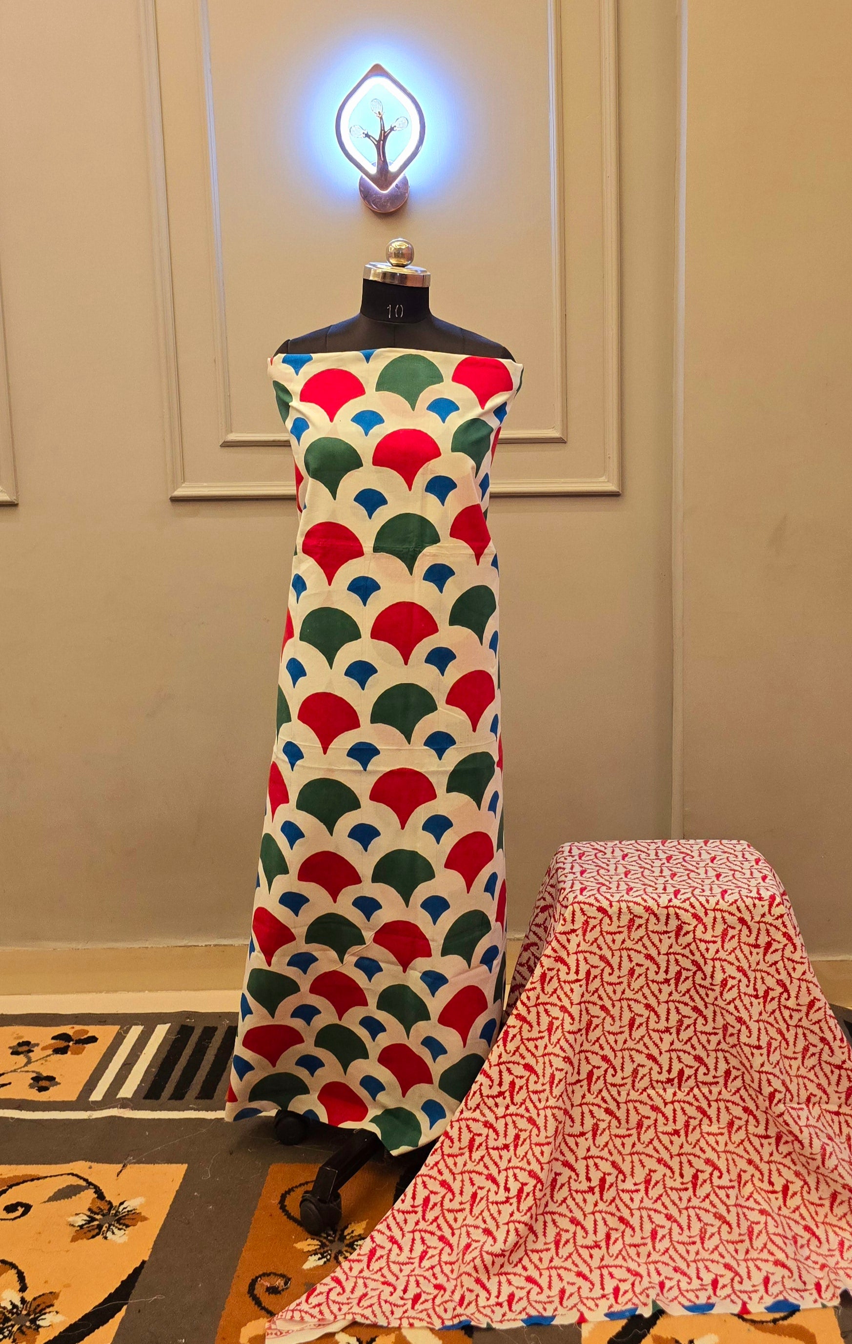 Indigo Hand Block Bagh Print Suit